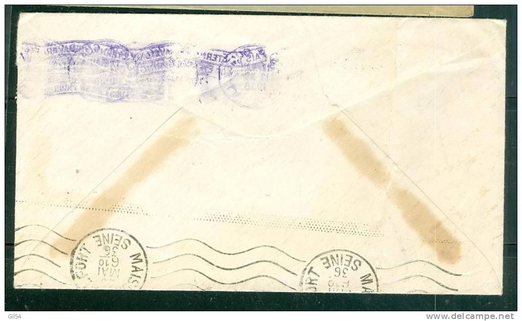 Lettre Du Guatemala Pour La France Voyagé En 1936  - Lh3310 - Guatemala