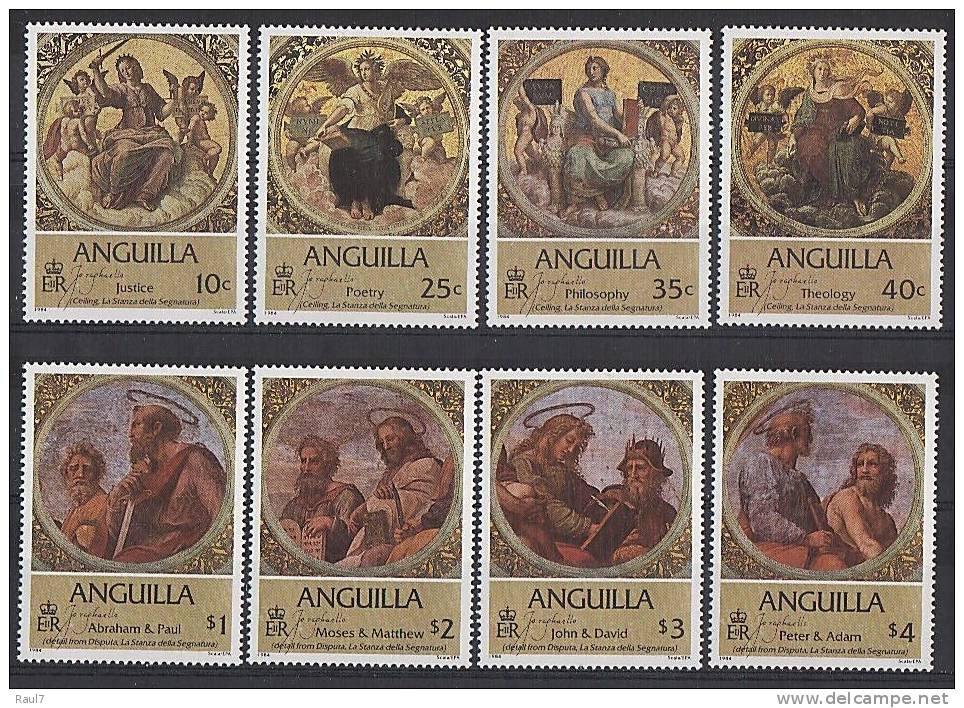 Anguilla - 1984 - Paques 84, Peintures De Raphael - 8v Neufs ** // Mnh - Anguilla (1968-...)