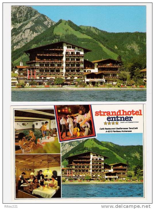 Lot 2 - Publicité - Autriche - STRANDHOTEL ENTNER Tanzcafé Café Restaurant Danse Piscine  Pertisau Am Achensee - Swimming