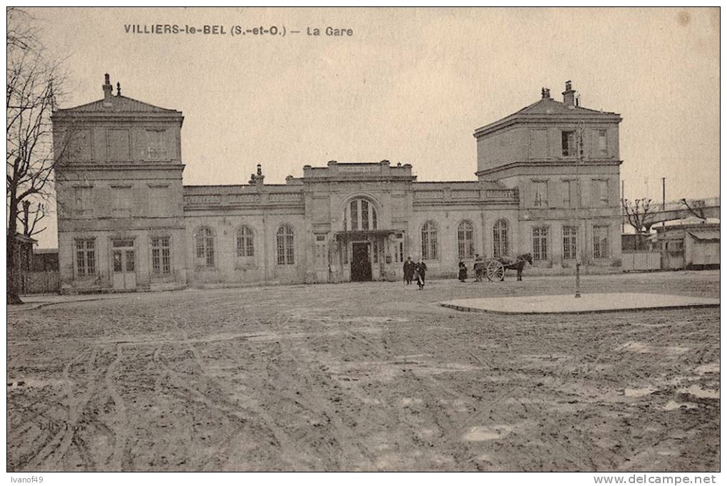 95 -  VILLIERS-LE-BEL - CPA - La Gare - Villiers Le Bel