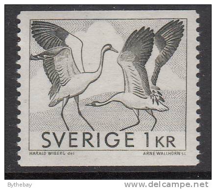 Sweden MNH Scott #751 1kr Dancing Cranes - Neufs