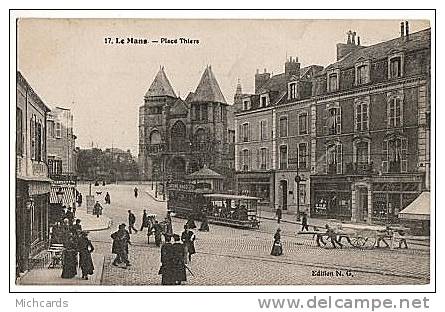 CPA 72 LE MANS - Place Thiers (17) - Le Mans