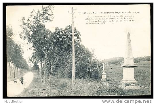 52 LONGEAU   /  Monuments érigés Route De Langres  / - Le Vallinot Longeau Percey