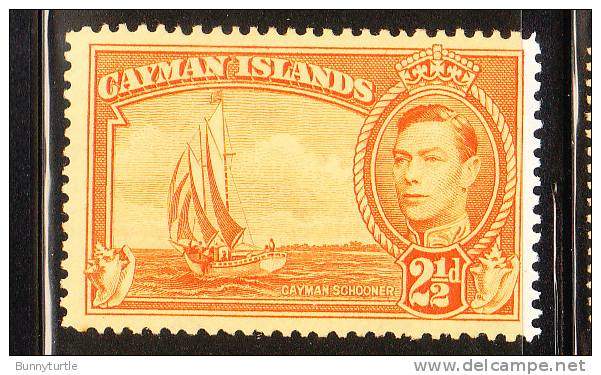 Cayman Islands 1947 KG Def 2 1/2p Mint - Kaimaninseln