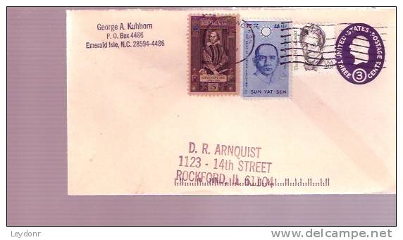 George Washington 3 Cent - Sun Yat-Sen Stamp - 1961-80