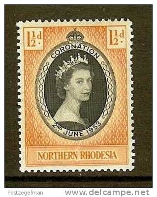 NORTH RHODESIA 1953 Hinged Stamp Coronation 60 #2219 - Royalties, Royals