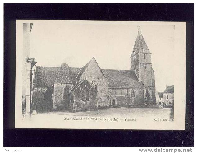 72 Marolles Les Braults L'église édit.belluau  Précurseur - Marolles-les-Braults