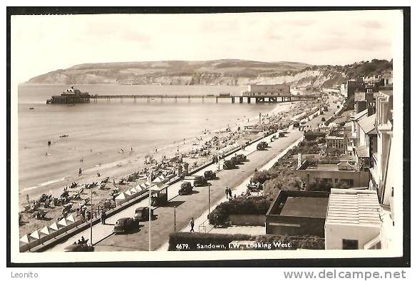 SANDOWN Looking West Kingston-on-Thames Isle Of Wight 1954 - Sandown