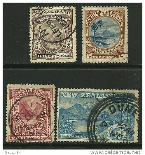 NEW ZEALAND - 1898 - Soggetti Vari - N. 70 . . .  Usati - Cat. 7,00 €  - Lotto 126 - Usati