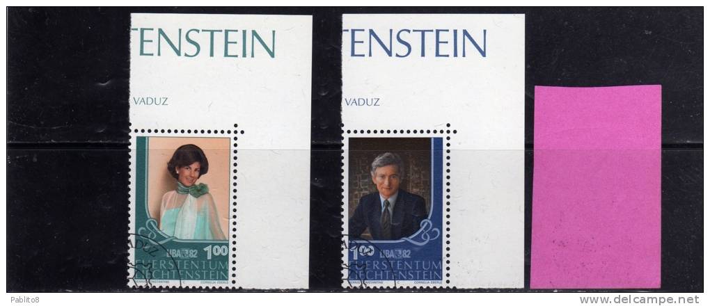 LIECHTENSTEIN 1982 LIBIA 82 SERIE COMPLETA TIMBRATA - Used Stamps