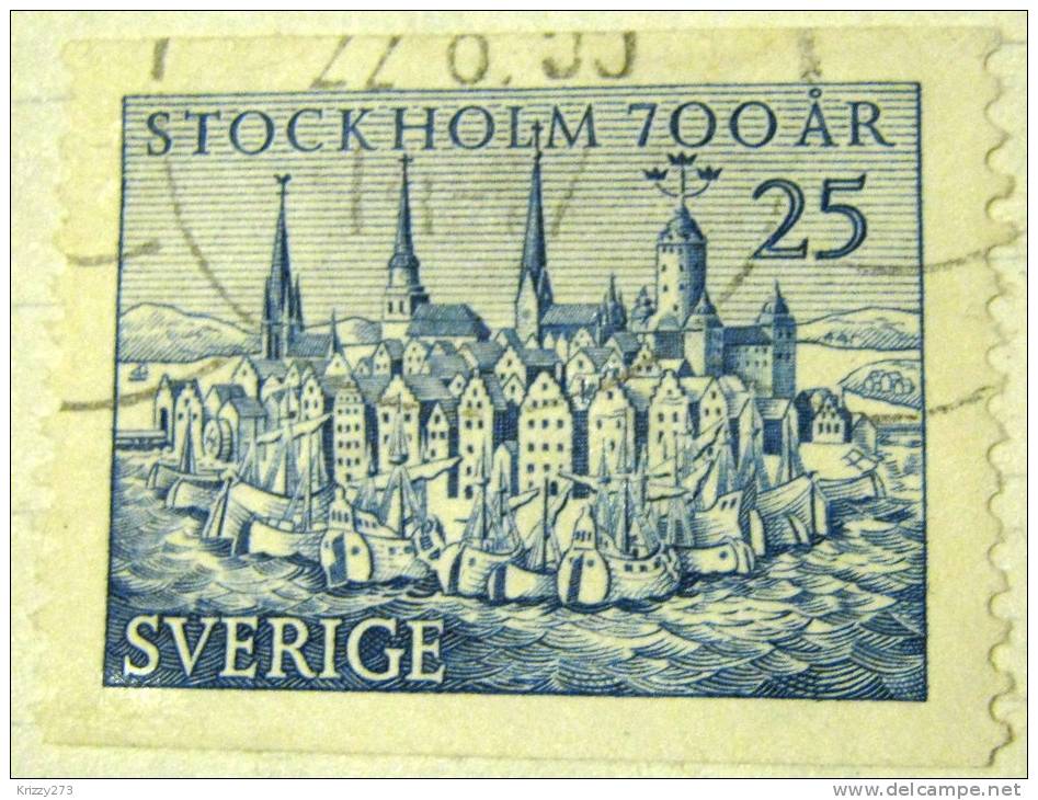Sweden 1953 700th Anniversary Of Stockholm 25ore - Used - Usados