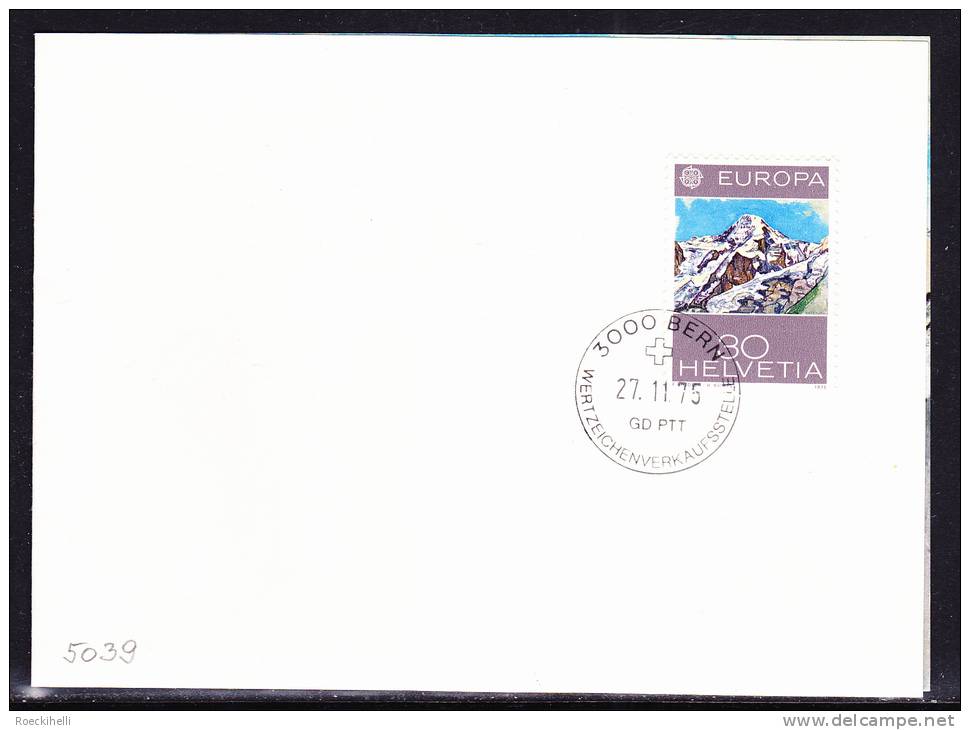27.11.1975  -  Sammlerbeleg, Gestempelt  3000 Bern (Wertzeichenverkaufsstell E)  -  Siehe Scans  (ch 5039) - Storia Postale