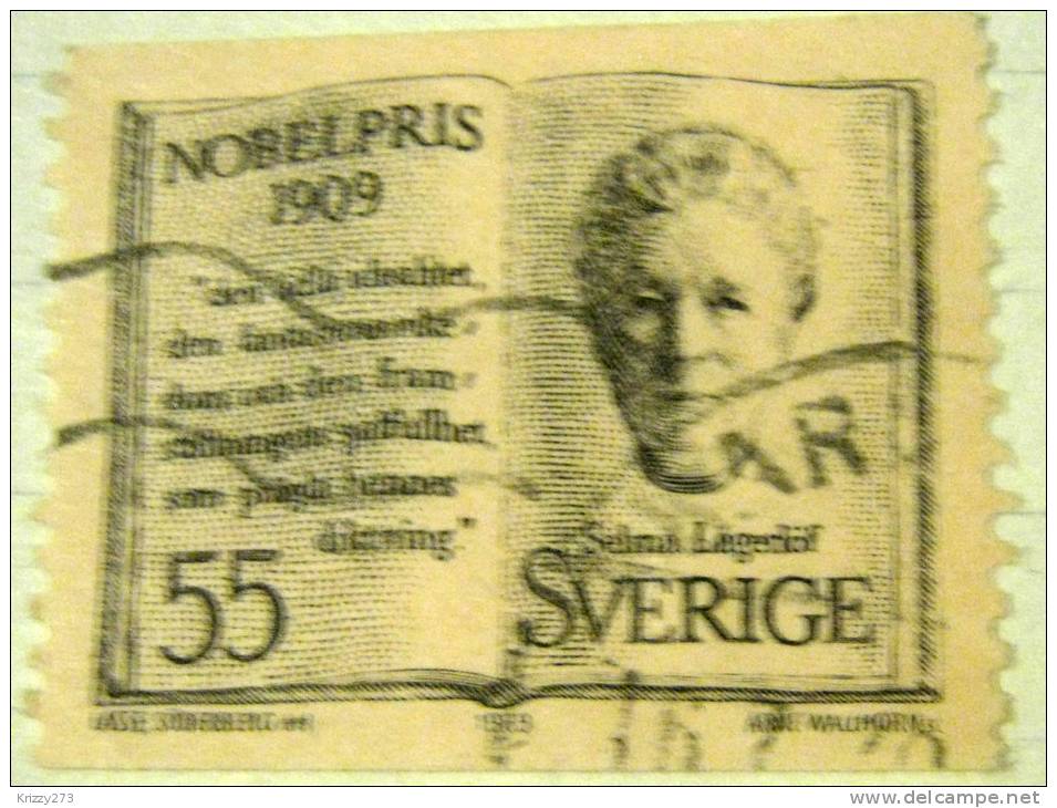 Sweden 1969 Nobel Prize Winner Selma Lagerdof 55ore - Used - Used Stamps