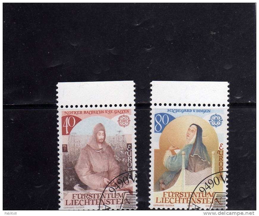 LIECHTENSTEIN 1983 EUROPA SERIE COMPLETA TIMBRATA - Used Stamps