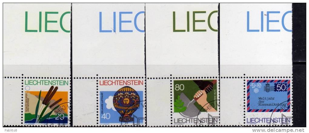 LIECHTENSTEIN 1983 JUBILÄEN UND VERANSTALTUNGEN  ANNIVERSARIES AND EVENTS - ANNIVERSARI E EVENTI SERIE COMPLETA TIMBRATA - Used Stamps