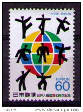 JAPON 1988 - DECLARACION UNIVERSAL DE LOS DERECHOS HUMANOS - YVERT Nº 1714 - Ongebruikt