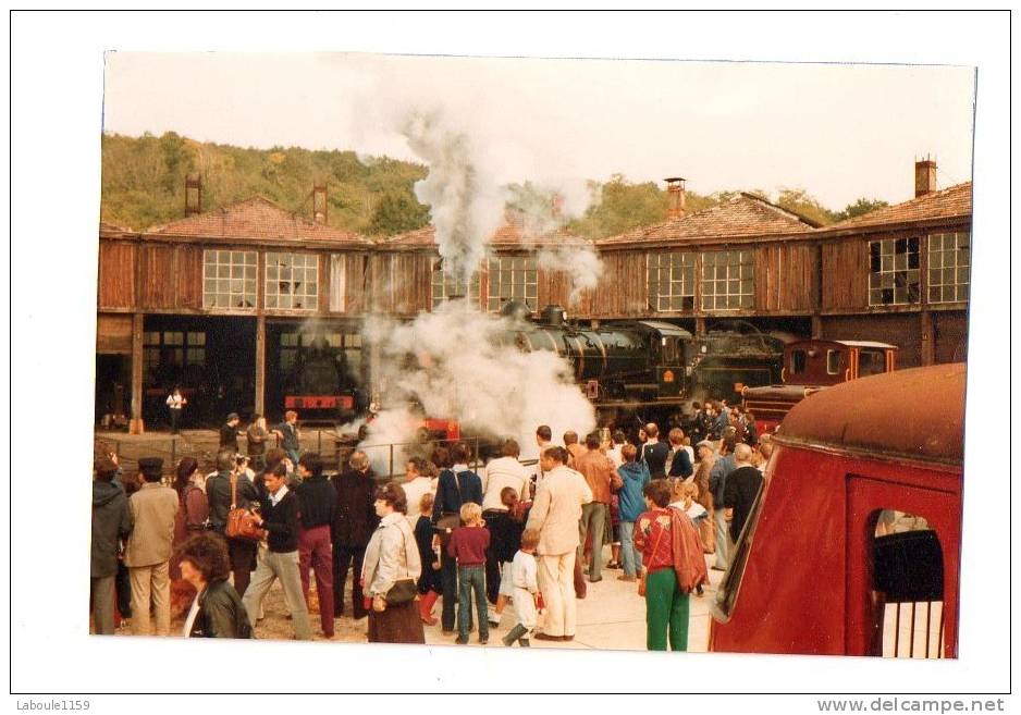 LONGUEVILLE SEINE ET MARNE PHOTO MODERNE : " Manifestation Gare Train Locomotive à Vapeur " - Railway