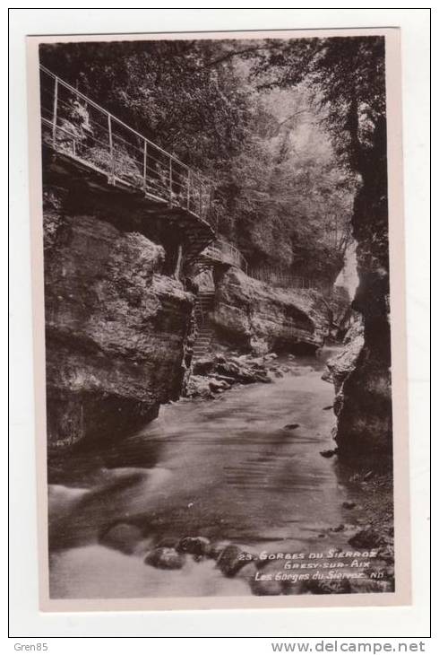 CPSM GORGES DU SIERROZ, GRESY SUR AIX, Format 9 Cm Sur 14 Cm Environ, SAVOIE 73 - Gresy Sur Aix