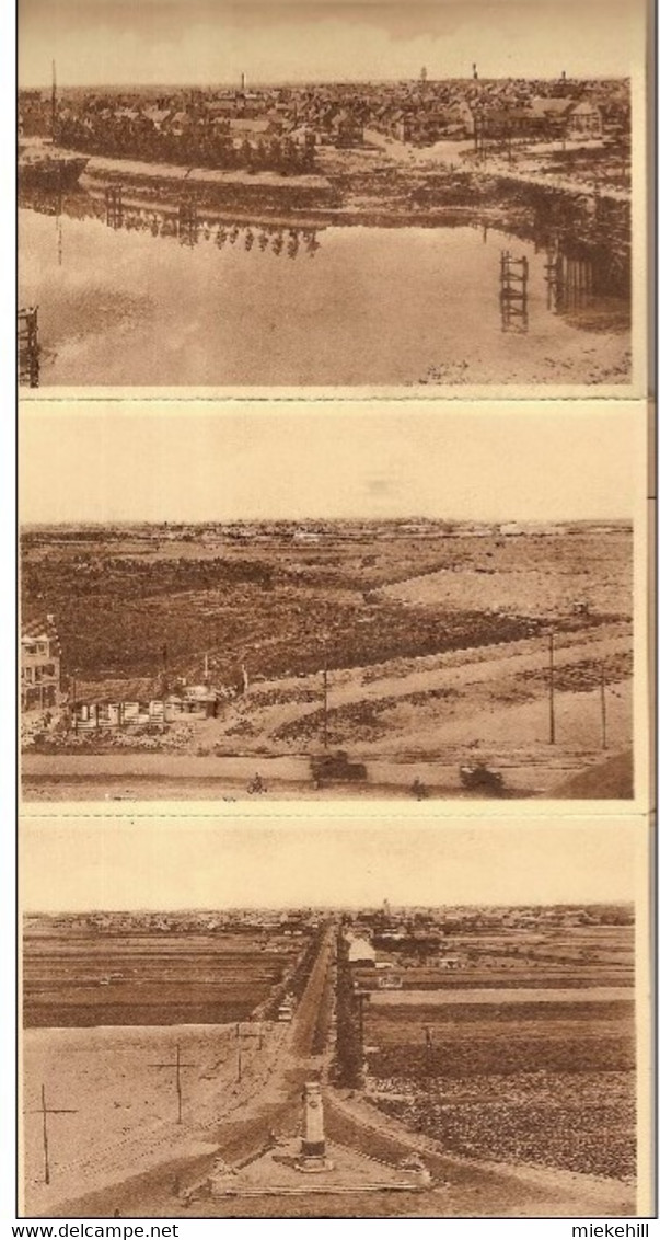 NIEUPORT-NIEUWPOORT-CARNET  DE 10 CARTES POSTALES MONUMENT AU ROI ALBERT A L'YSER - Nieuwpoort