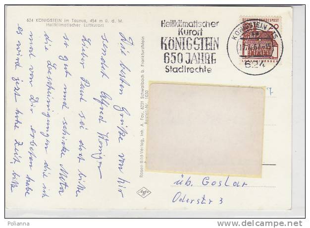 PO2457B# GERMANIA - GERMANY - KONIGSTEIN IM TAUNUS - HEILKLIMATISCHER LUFTKURORT  VG 1967 - Koenigstein (Saechs. Schw.)