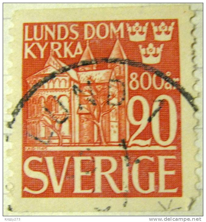 Sweden 1946 Lund Catherdral 800th Anniversary 20ore - Used - Gebraucht