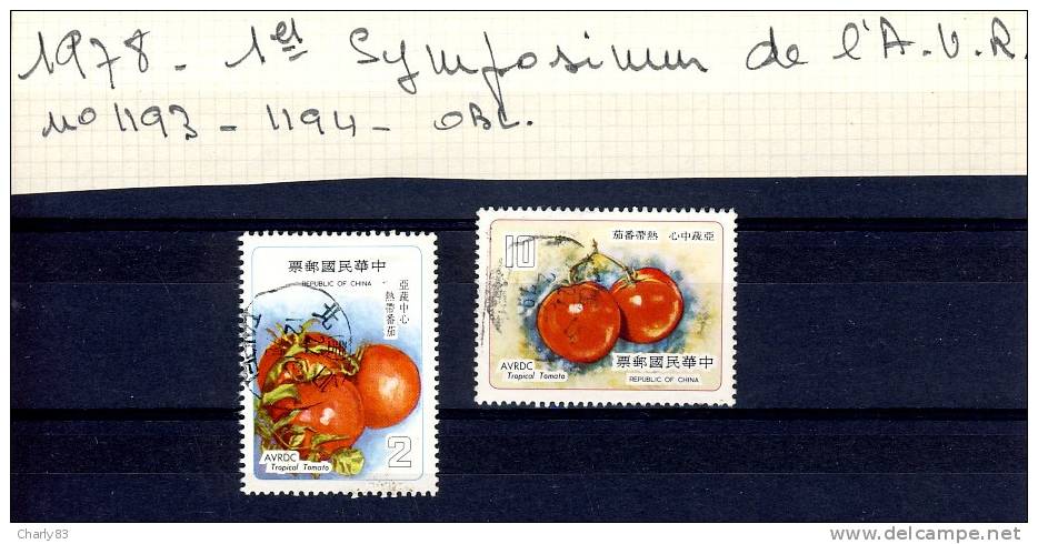 2 TIMBRES  CHINE  OBLITERES  N283 - Used Stamps