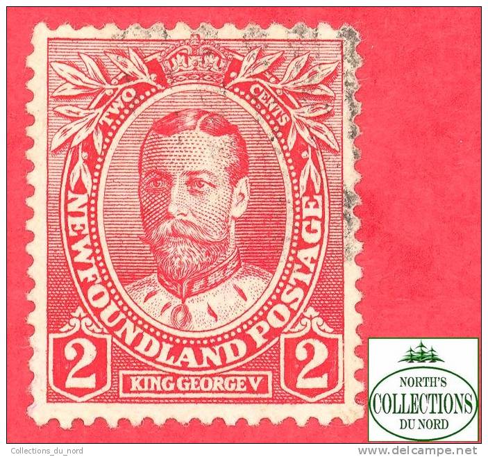 Canada  Newfoundland # 105 Scott /Unisafe - O - 2 Cents - King George V - Dated 1911 - 1908-1947