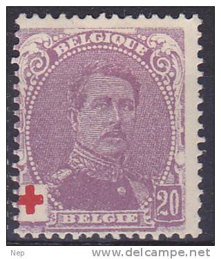 BELGIË - OBP - 1914 - Nr 131 - MH* - Cote 15,50€ - 1914-1915 Croix-Rouge