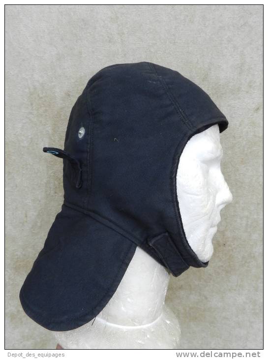 RARE BONNET - CAGOULE GRAND FROID U.S.  NAVY   39-45 - Casques & Coiffures