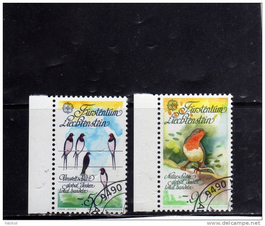 LIECHTENSTEIN 1986 EUROPA SERIE COMPLETA TIMBRATA - Used Stamps