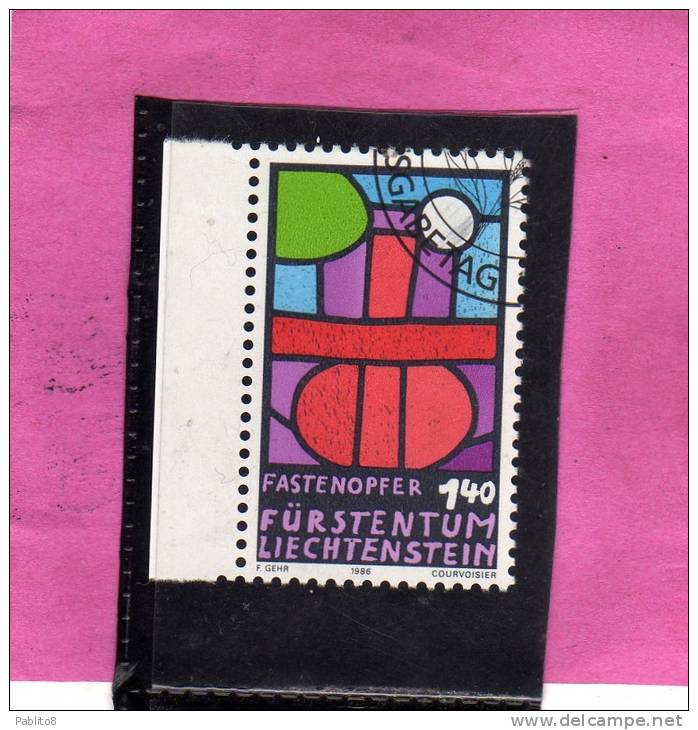 LIECHTENSTEIN 1986 OFFERTE DI QUARESIMA TIMBRATA - Used Stamps