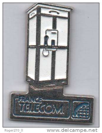 Superbe Pin´s , France Télécom , Cabine - France Telecom