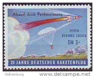 0400p: Raketenpost 25 Jahre Deutscher Raketenflug Abwurf Durch Funkauslösung ** - Elektriciteit