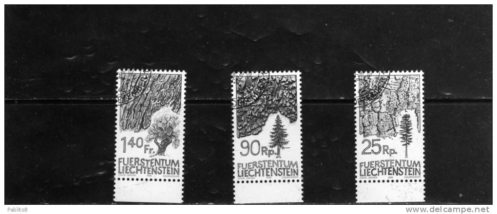 LIECHTENSTEIN 1986 FLORA SERIE COMPLETA TIMBRATA - Used Stamps