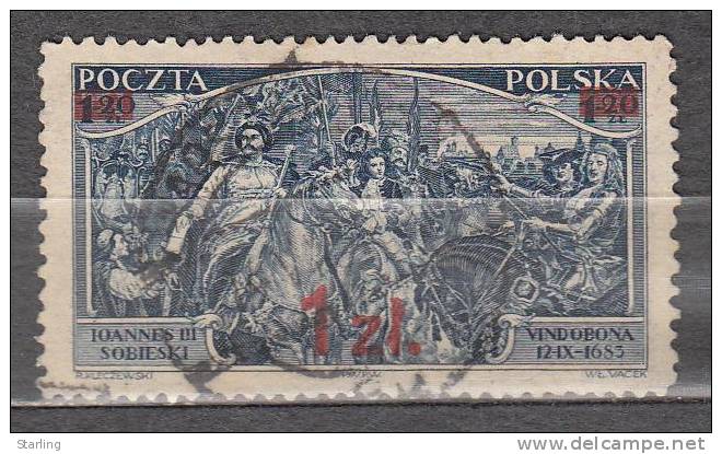 Poland 1933 Mi# 293 Type II Overprint Used  2.55 - Gebraucht