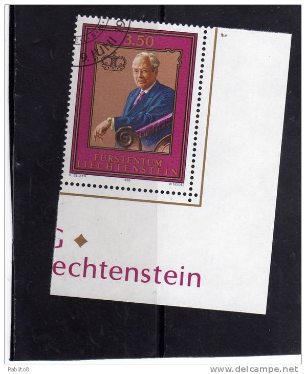 LIECHTENSTEIN 1986 FRANCESCO GIUSEPPE TIMBRATO - Used Stamps