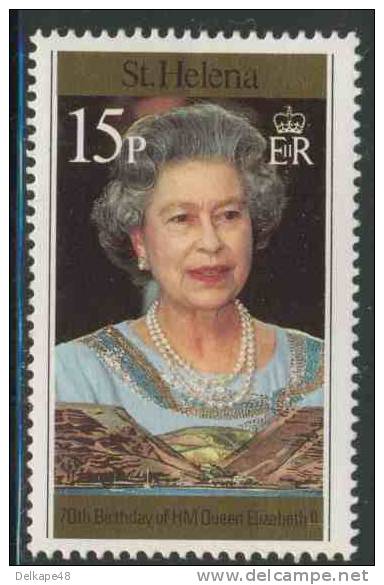 St. Helena 1996 Mi 684 Sc 672 ** H.M. Queen Elizabeth II - 70th Birthday - Born 21 April 1926 + Jamestown - Sint-Helena