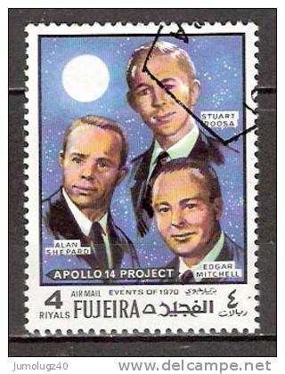 Timbre Emirats (Fujeira) 1970 Y&T N°474A Oblitéré. Apollo 14 Project. 4 Riyals - Fujeira