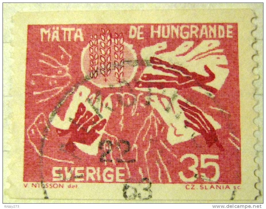 Sweden 1963 Freedom From Hunger 35ore - Used - Gebraucht