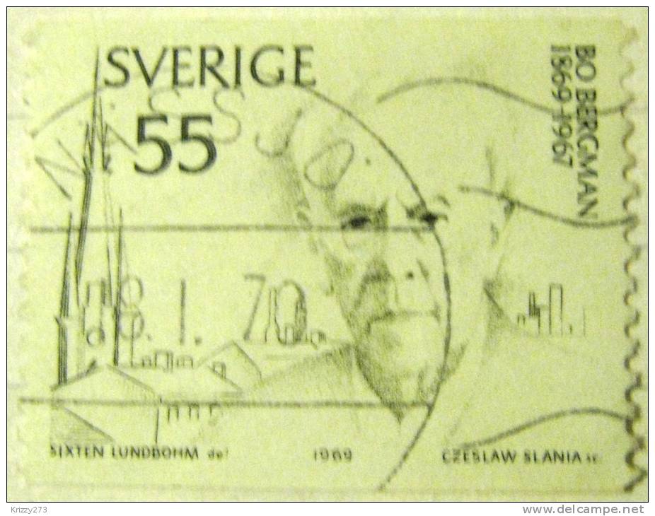 Sweden 1969 Bo Bergman 55ore - Used - Used Stamps