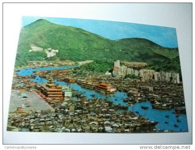 Navi Ship Hong Kong Bird´s Eye View Of Aberdeen - Houseboats