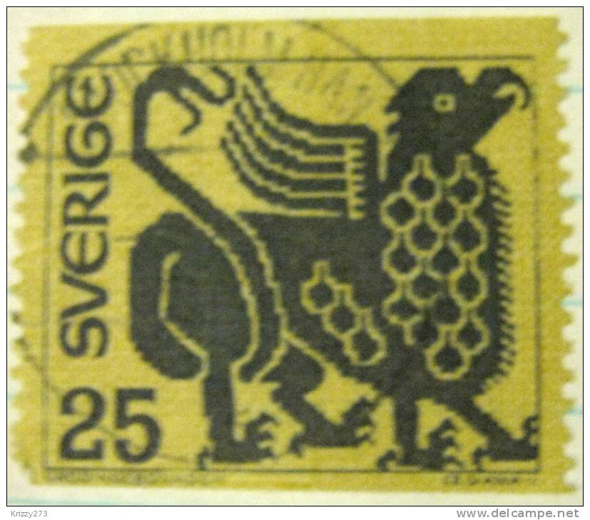 Sweden 1972 Griffin 25ore - Used - Used Stamps