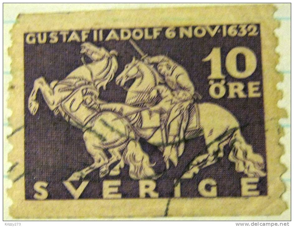 Sweden 1932 Death Of Gustavus Adolphus At Lutzen 10ore - Used - Used Stamps