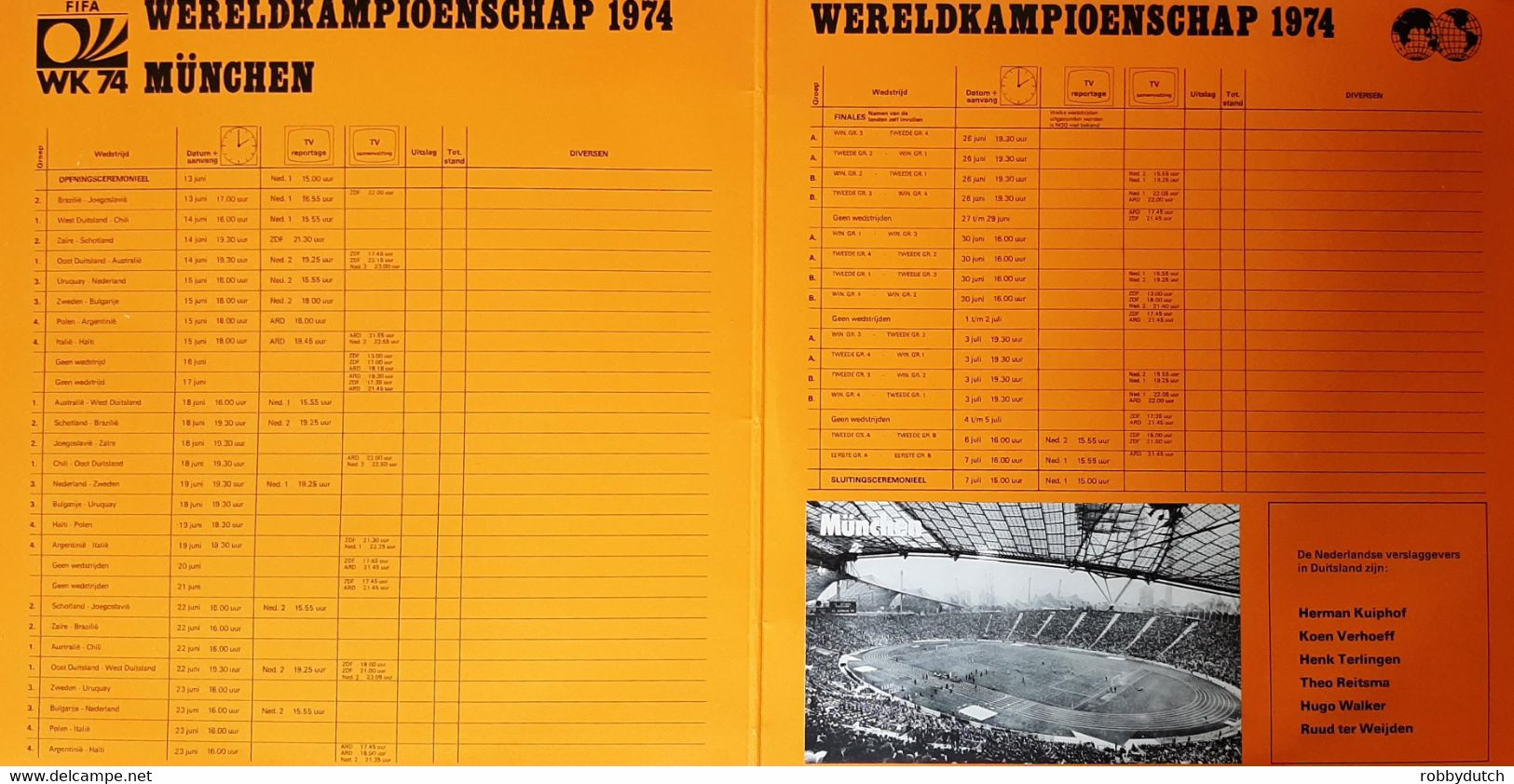 * LP *  WERELDKAMPIOENSCHAP VOETBAL MÜNCHEN 1974 - Abbigliamento, Souvenirs & Varie