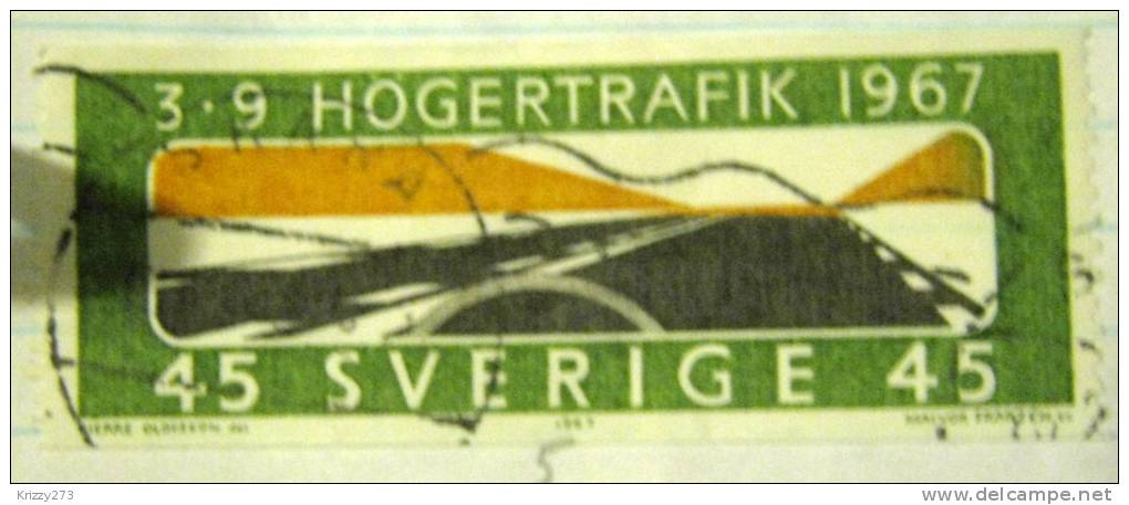 Sweden 1967 Keep To The Right 45ore - Used - Used Stamps