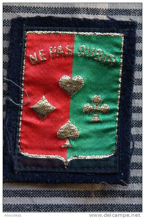 NE PAS SUBIR  MILITARIA BLASON ECUSSON TISSU Le 2e Régiment De Parachutistes D'infanterie De Marine (ou 2e RPIMa) - Patches