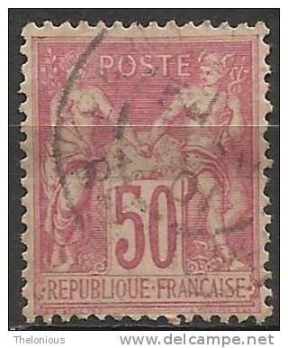 # Francia Francobollo Usato / Used - Nr. Yvert & Tellier  104 - 1898-1900 Sage (Type III)