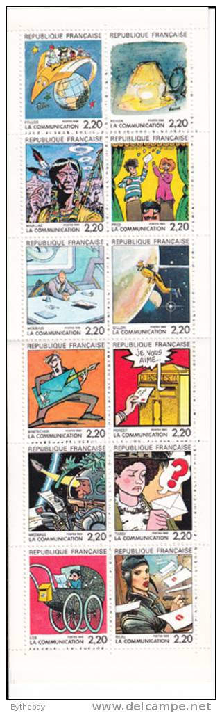 France 1988 MNH Sc 2099a Complete Booklet Communications - Commemoratives