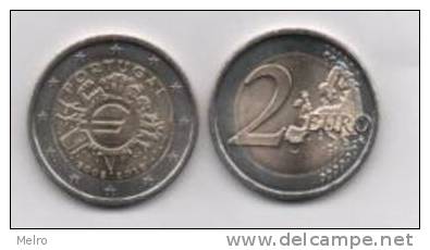 2 EURO PORTUGAL 2012 "COMMÉMORATIVE 10 ANS De L´EURO"   # RARE 500.000 Exemplaires # - Otros – Europa