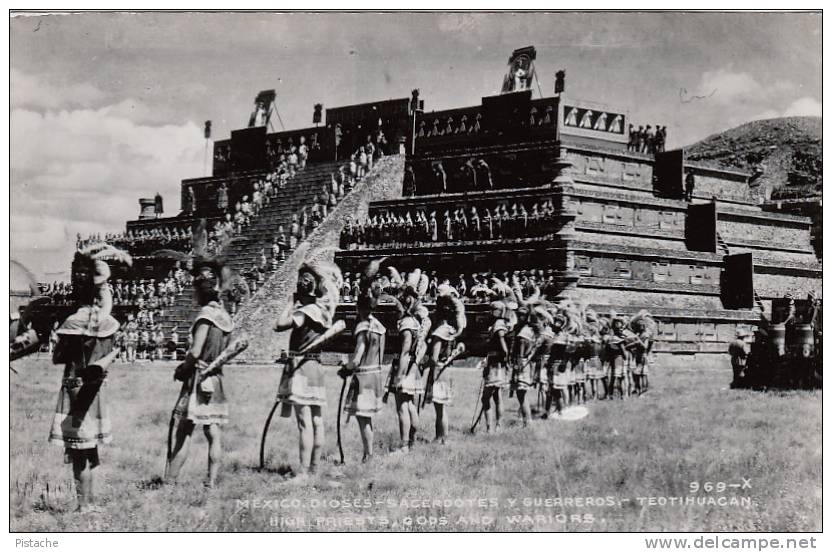 Real Photo - RPPC - B&W - Mexique Mexico - Teotihuacan - Unused - VG Condition -  2 Scans - Mexico